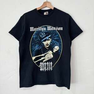 Vintage 2004 Marilyn Manson Against All Gods Tour Tee, Size M - Y2K Goth Band Sh